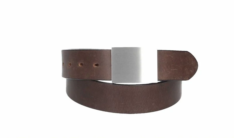 Ledergürtel 40 mm breit Braun
