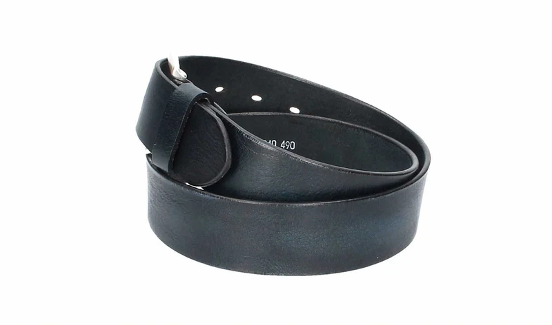 Ledergürtel 40 mm breit Blau
