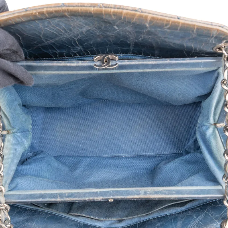 Chanel Quilted Crinkled Lambskin Just Mademoiselle Bowling Shoulder Bag