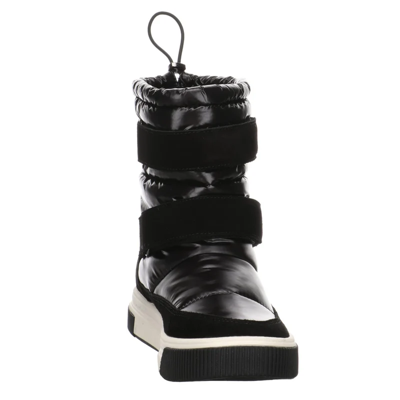 Marc Cain Damen Stiefel Schuhe Boots Leder-/Textilkombination Elegant Freizeit Uni Damen Frauen Boots Boot Schuhe Warmfutter warm Leder Veloursleder