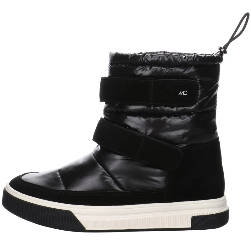 Marc Cain Damen Stiefel Schuhe Boots Leder-/Textilkombination Elegant Freizeit Uni Damen Frauen Boots Boot Schuhe Warmfutter warm Leder Veloursleder