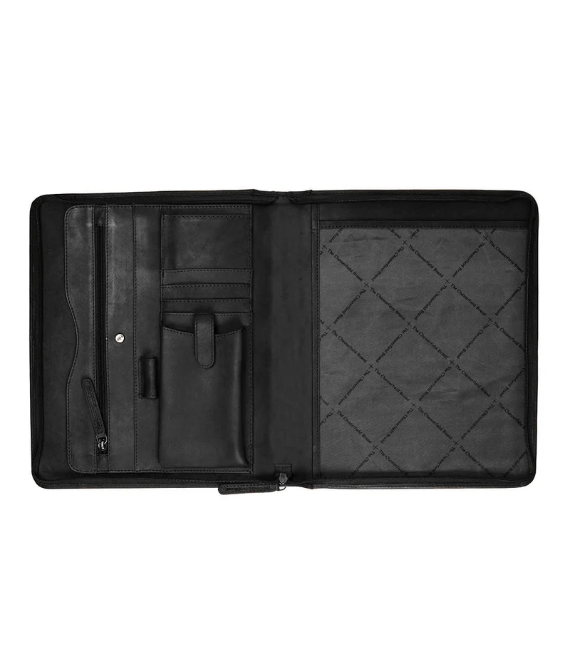 The Chesterfield Brand Wax Pull Up Barnet Schreibmappe Leder 29 cm