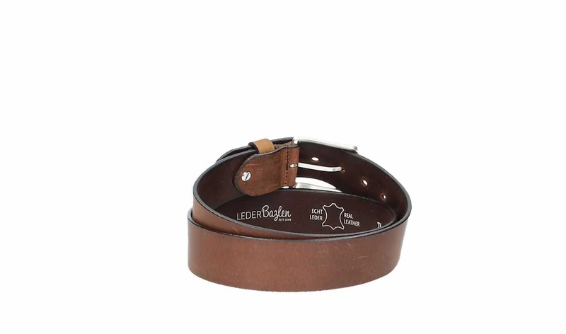 Ledergürtel 40 mm breit Cognac