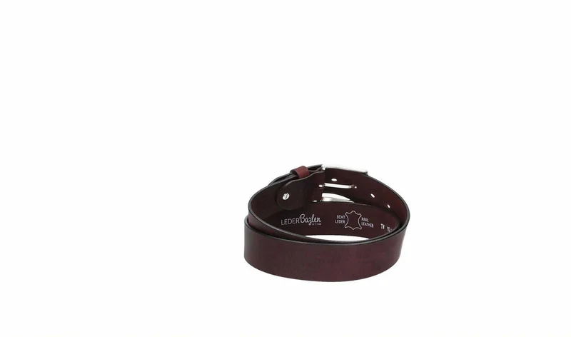 Ledergürtel 40 mm breit Bordeaux