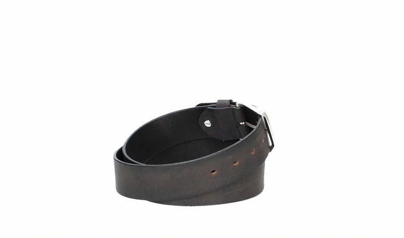 Ledergürtel 40 mm breit Schwarz