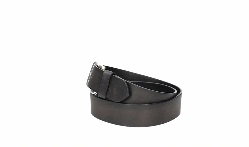 Ledergürtel 40 mm breit Schwarz
