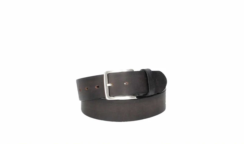 Ledergürtel 40 mm breit Schwarz