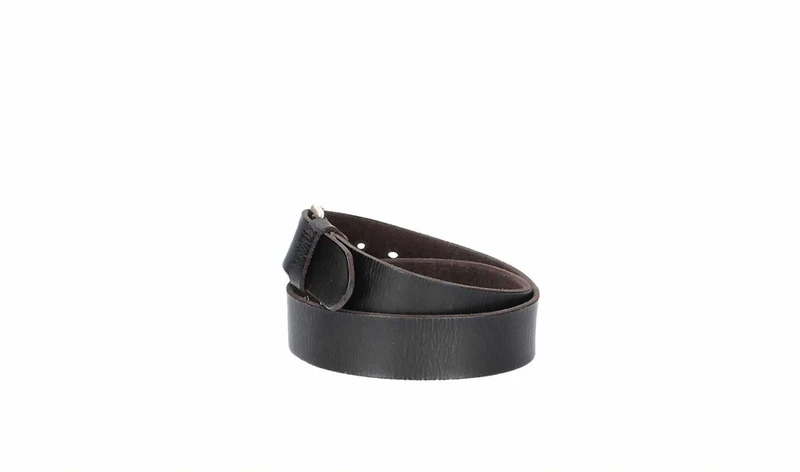 Ledergürtel 40 mm breit Schwarz