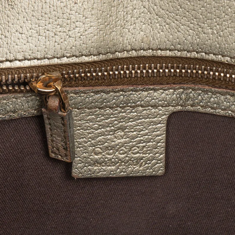Gucci Monogram GG Studded Horsebit Chain Flap Shoulder Bag
