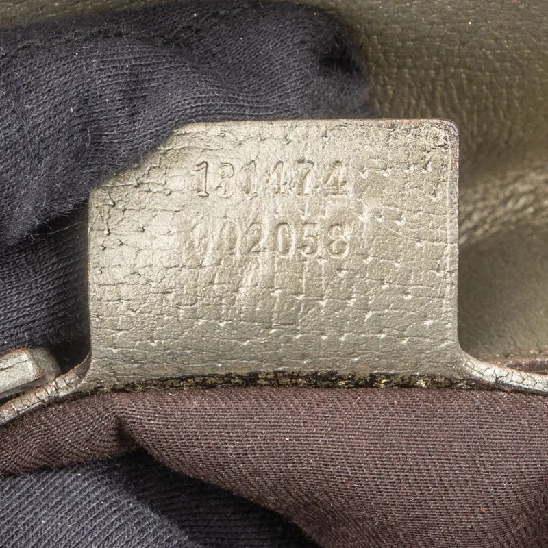 Gucci Monogram GG Studded Horsebit Chain Flap Shoulder Bag