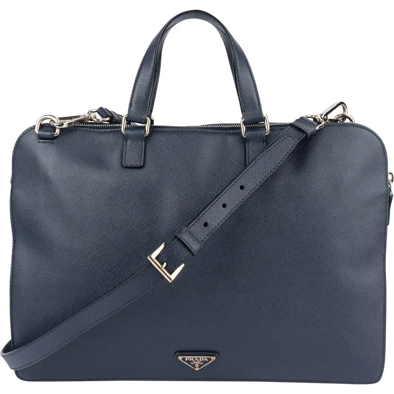 Prada Saffiano Leather Business Handbag