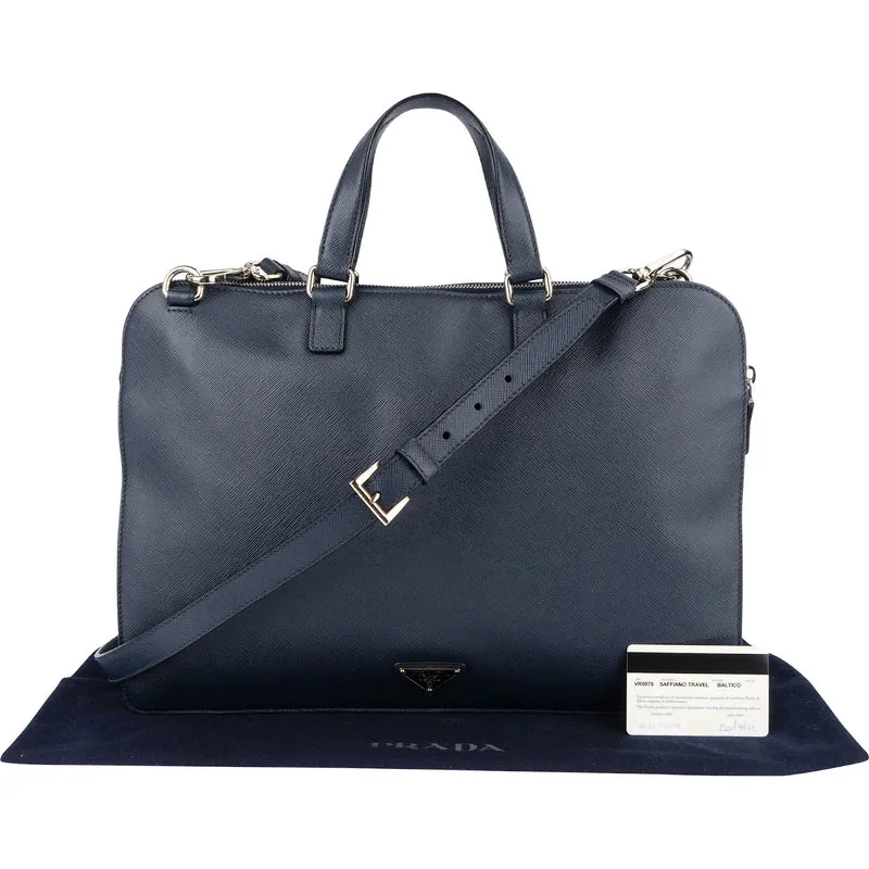 Prada Saffiano Leather Business Handbag
