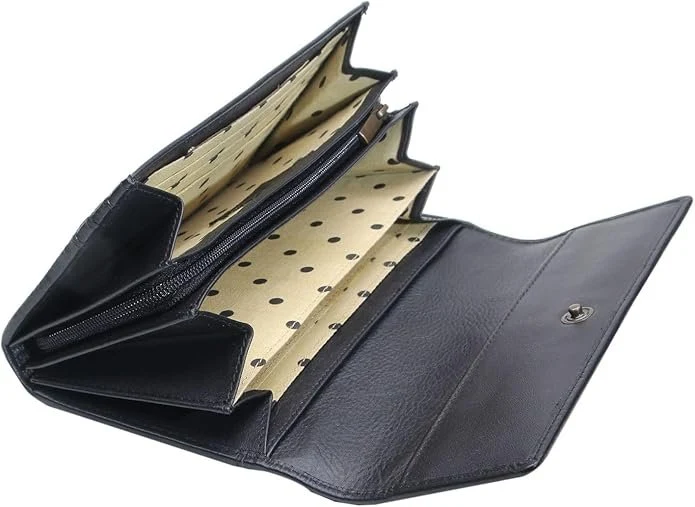 Langbörse Peru RIFID Schwarz