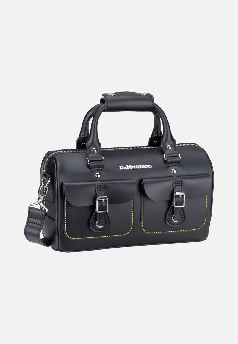 Top Handle Black Kiev Smooth - Satchel