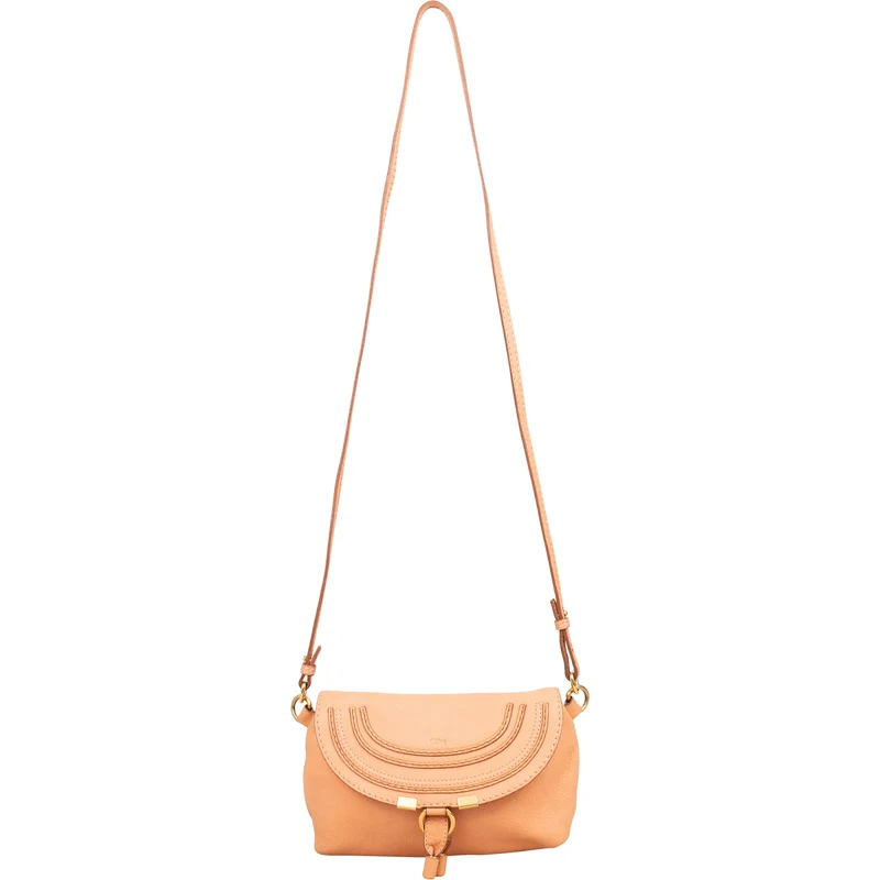 Chloé Grained Leather Mini Marcie Crossbody Bag