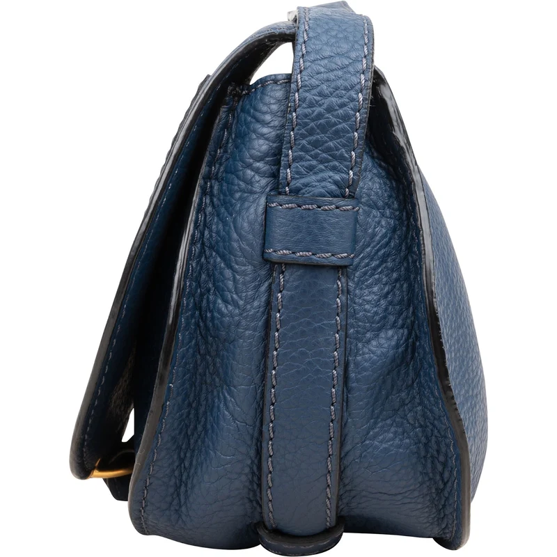 Chloé Grained Calfskin Marcie Small Saddle Crossbody Bag