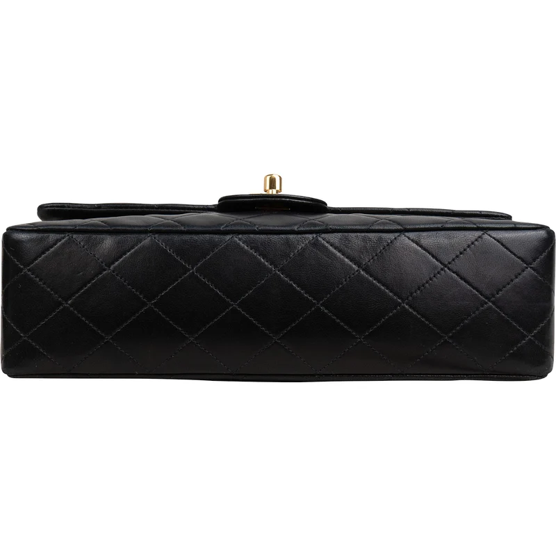 Chanel Quilted Lambskin 24K Gold Medium Double Flap Shoulder Bag
