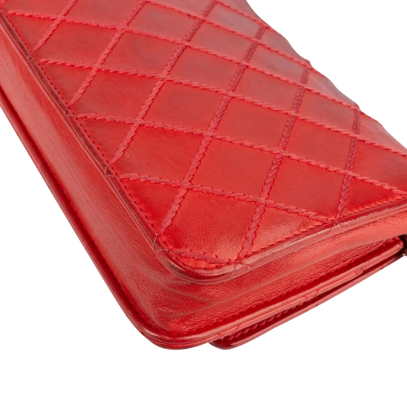 Chanel Stitching Leather Wallet on Chain Crossbody Bag