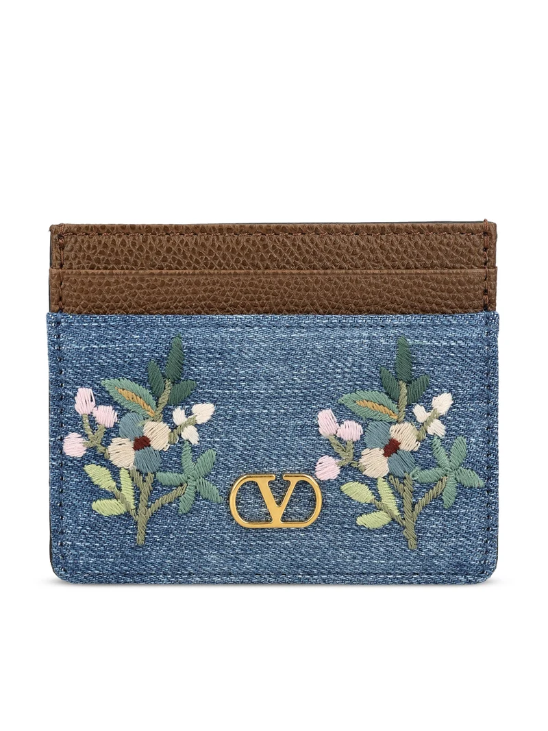 VALENTINO GARAVANI Portacarte In Denim