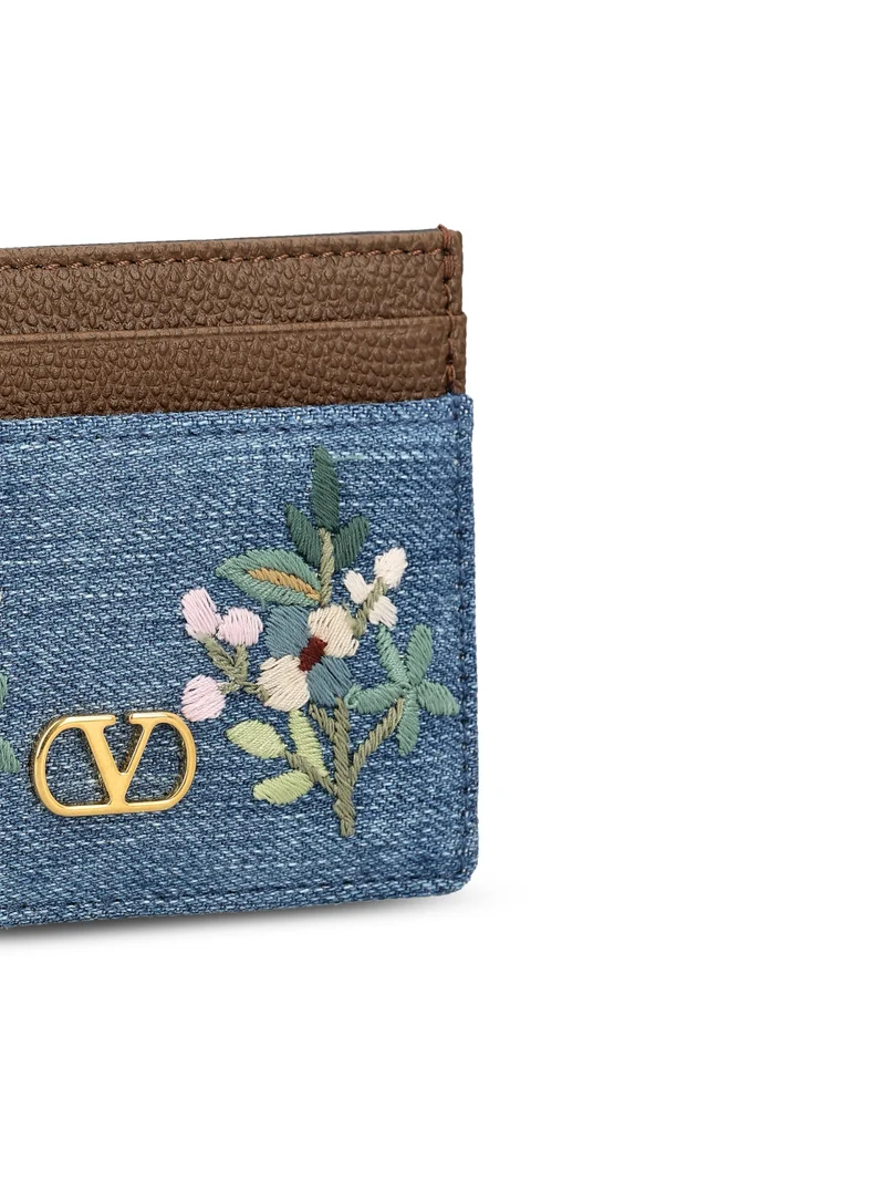 VALENTINO GARAVANI Portacarte In Denim