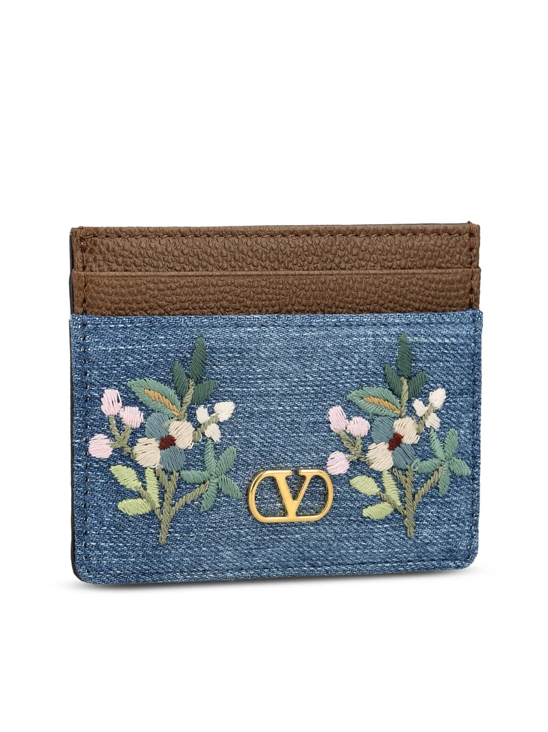 VALENTINO GARAVANI Portacarte In Denim