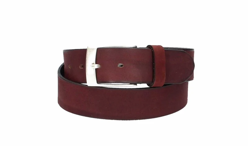 Ledergürtel 40 mm breit Bordeaux