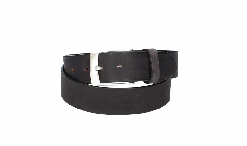 Ledergürtel 40 mm breit Schwarz