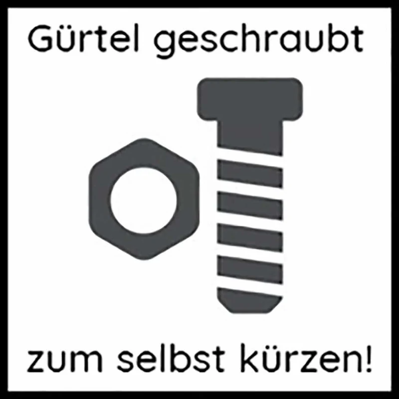 Ledergürtel 40 mm breit Schwarz