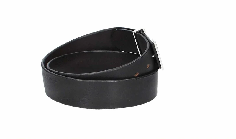 Ledergürtel 40 mm Schwarz