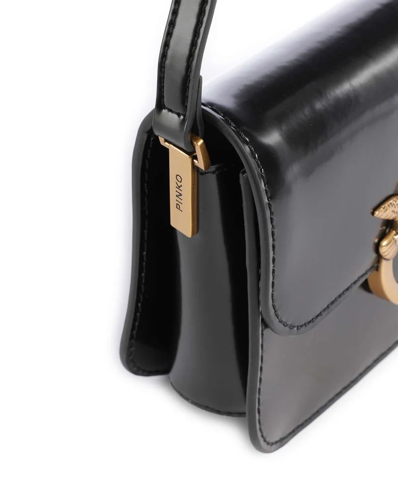 Pinko Love Box Mini Umhängetasche nero/antique gold