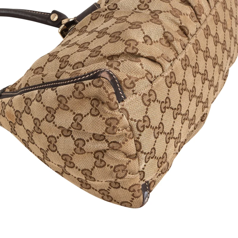 Gucci Monogram GG Canvas Abbey D-Ring Hobo Shoulder Bag