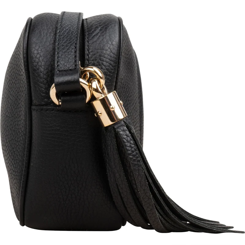 Gucci Black Leather Soho Disco Camera Crossbody Bag