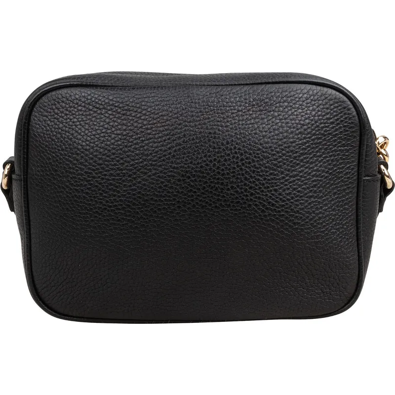 Gucci Black Leather Soho Disco Camera Crossbody Bag