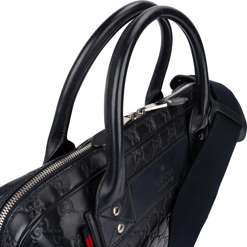 Gucci Guccissima Leather Business Handbag
