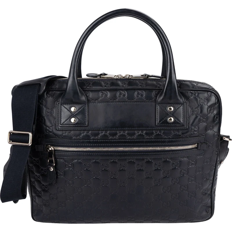 Gucci Guccissima Leather Business Handbag