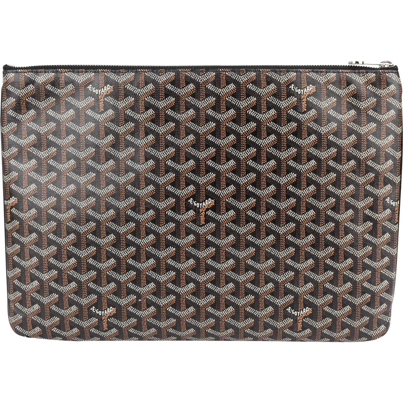 Goyard Monogram Goyardine Canvas Senat MM Clutch