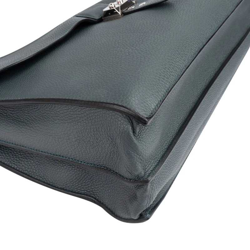 Hermès Gris Togo Leather Sac à Dépêches Business Handbag