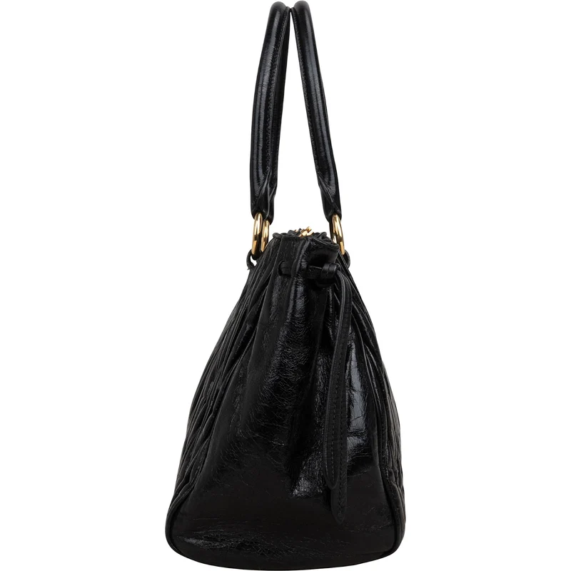 Miu Miu Matelassé Vitello Lux Bow Handbag