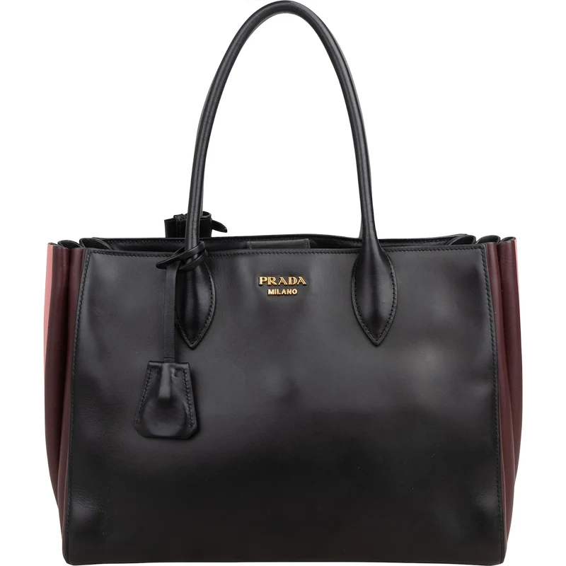 Prada Leather Bibliothèque Tote Handbag