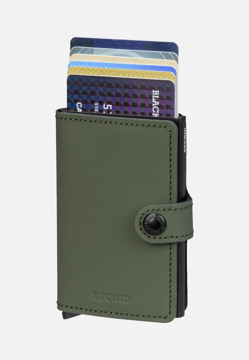 Miniwallet Matte Green-Black - Portemonnaie
