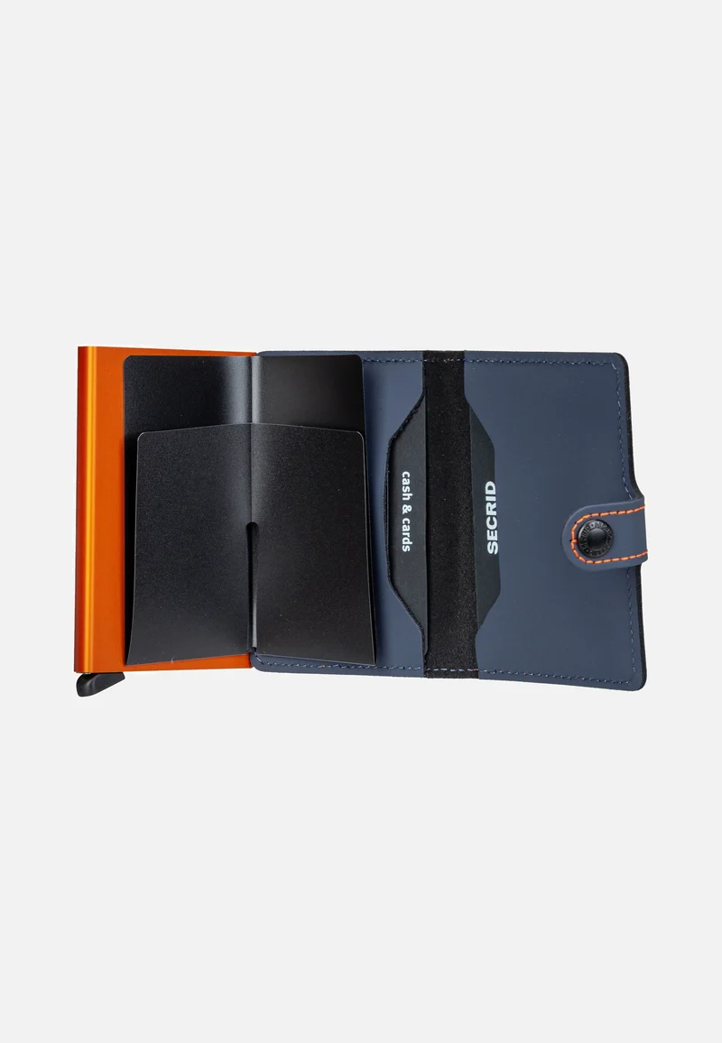 Miniwallet Matte Night Blue-Orange - Portemonnaie
