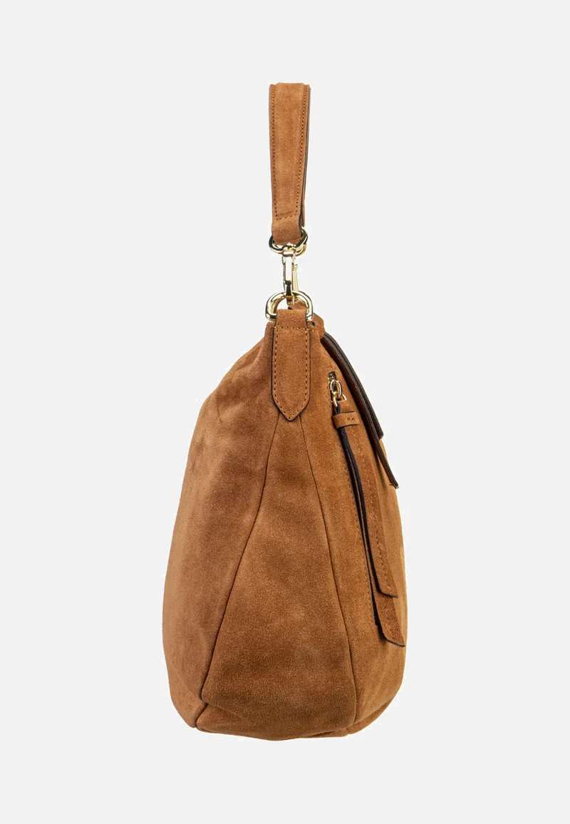 Juna Small Suede Cuoio - Hobo Bag