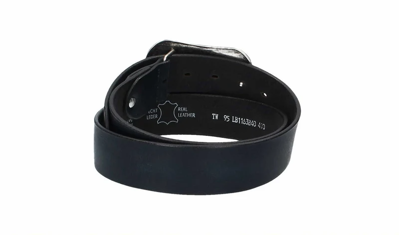 Ledergürtel 40 mm breit Blau