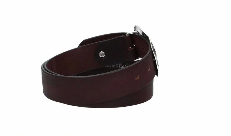Ledergürtel 40 mm breit Bordeaux