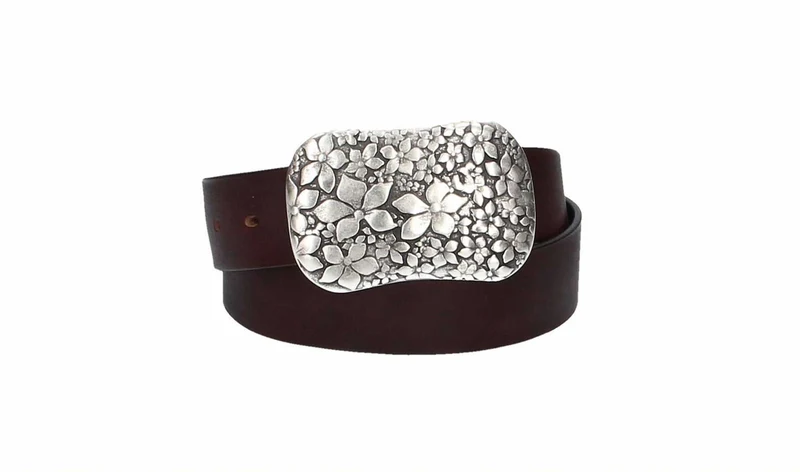 Ledergürtel 40 mm breit Bordeaux