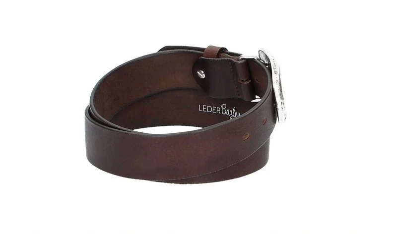 Ledergürtel 40 mm Vintage Braun