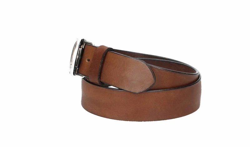 Ledergürtel 40 mm breit Vintage Hellbraun