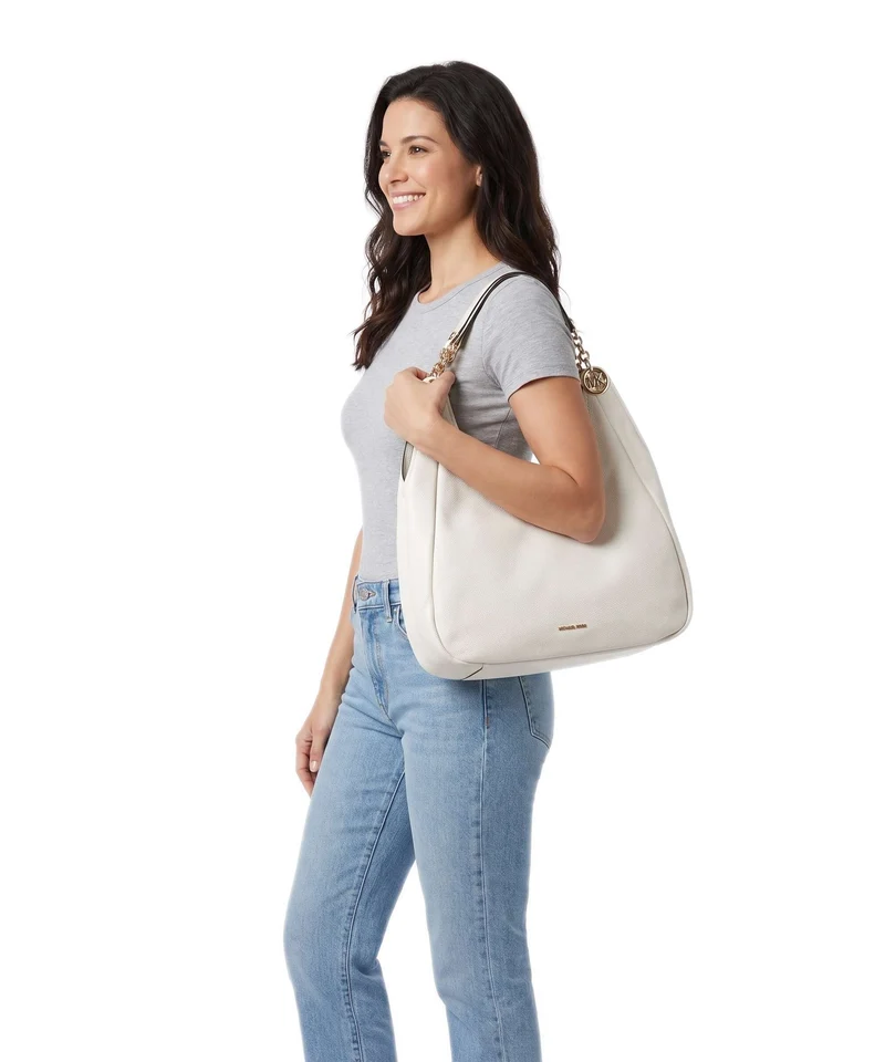 Michael Kors Ellie Large Beuteltasche eggshell