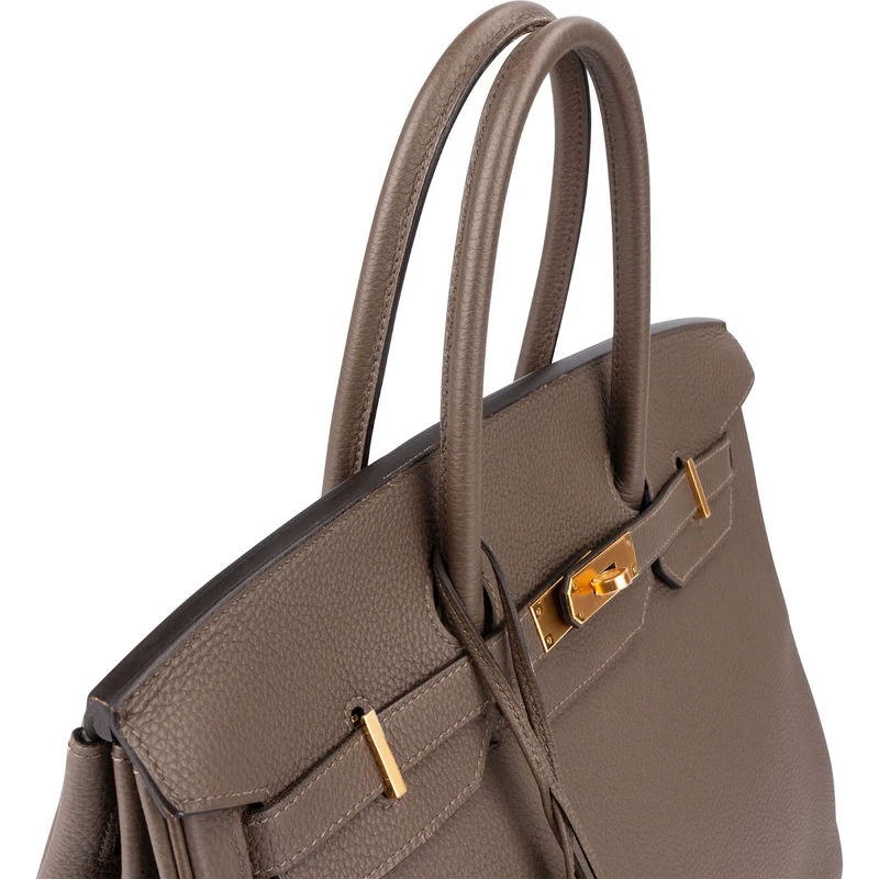 Hermès Taupe Togo Leather Birkin 35 Handbag