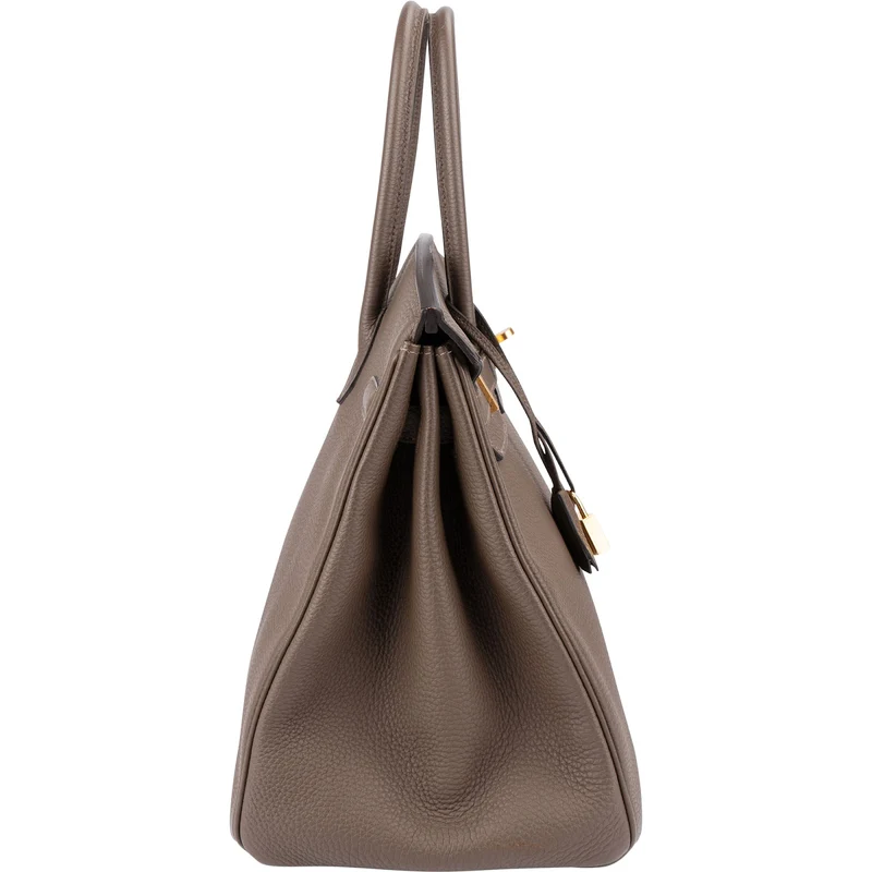 Hermès Taupe Togo Leather Birkin 35 Handbag